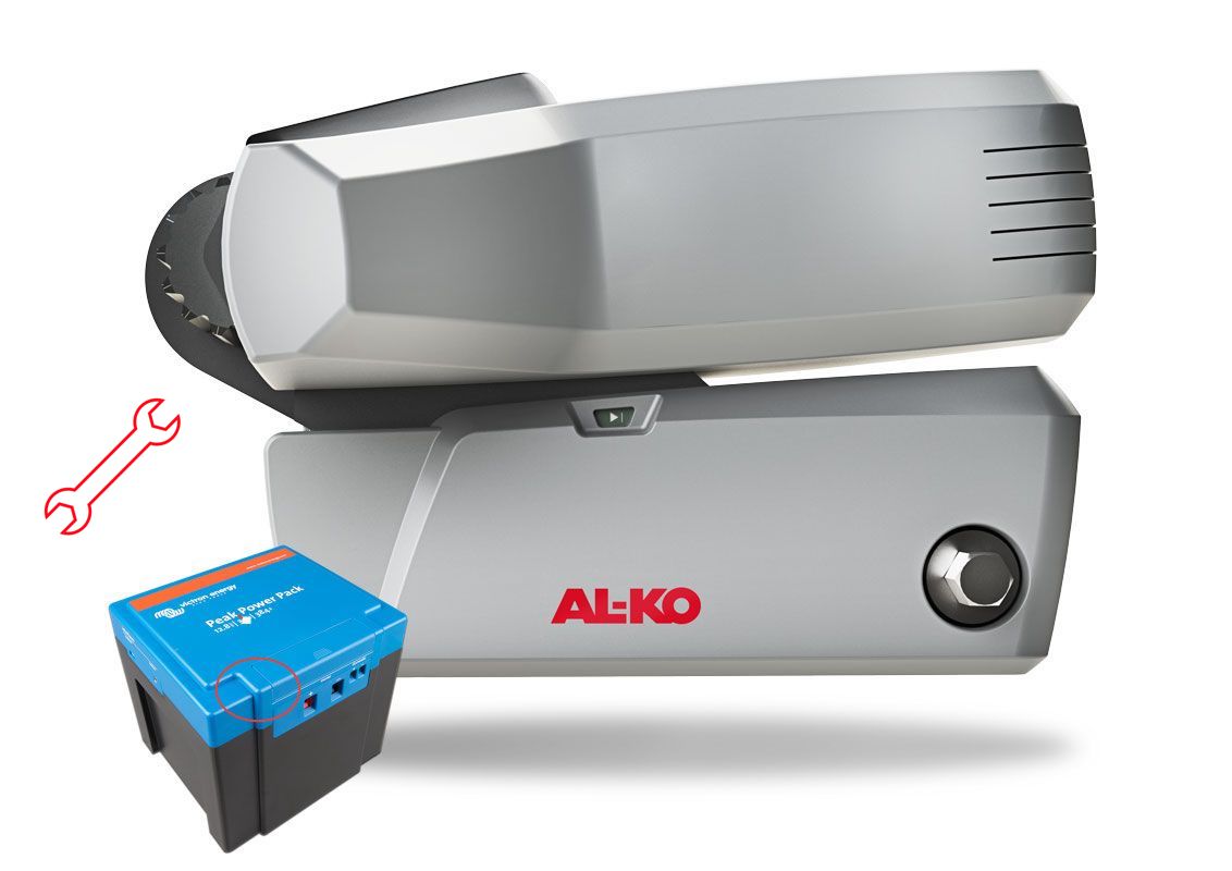 AL-KO Ranger + 12V 20AH PPP Lithium + EINBAU Wohnwagen Rangierhilfe